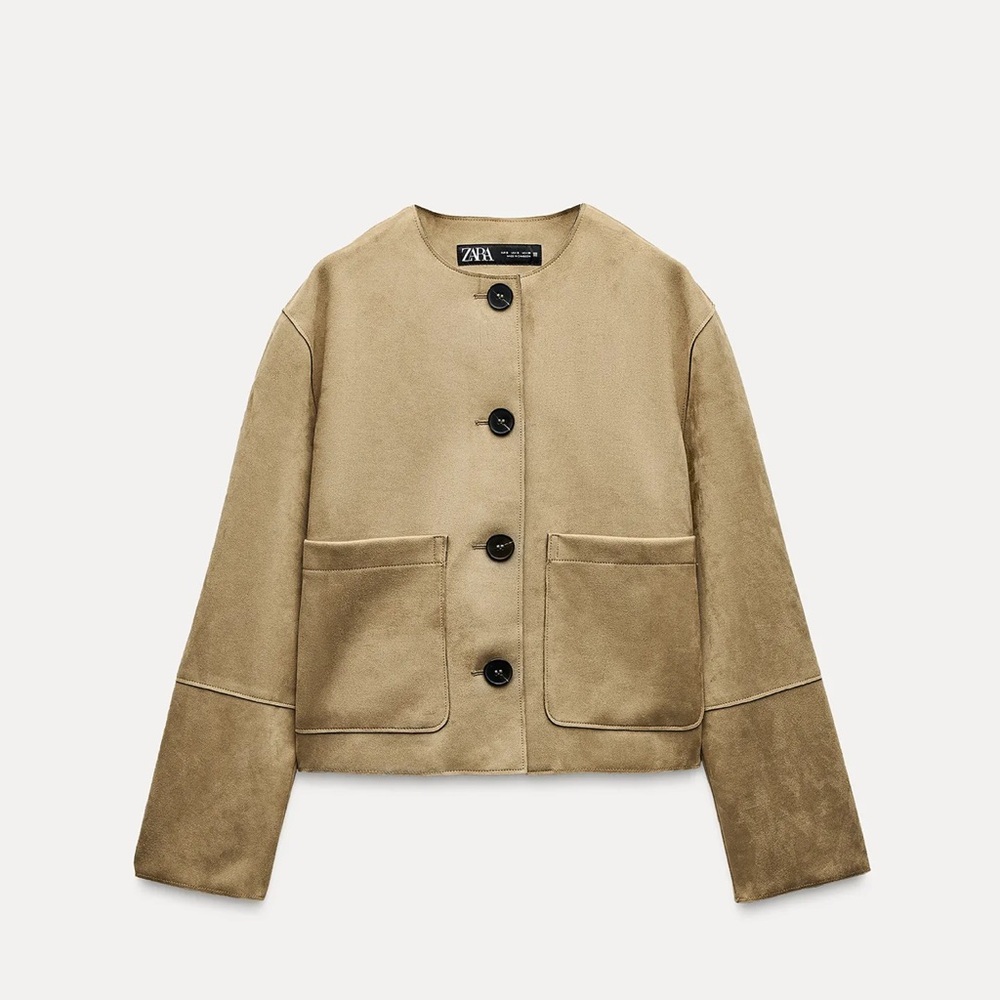 Zara Faux Suede Jacket